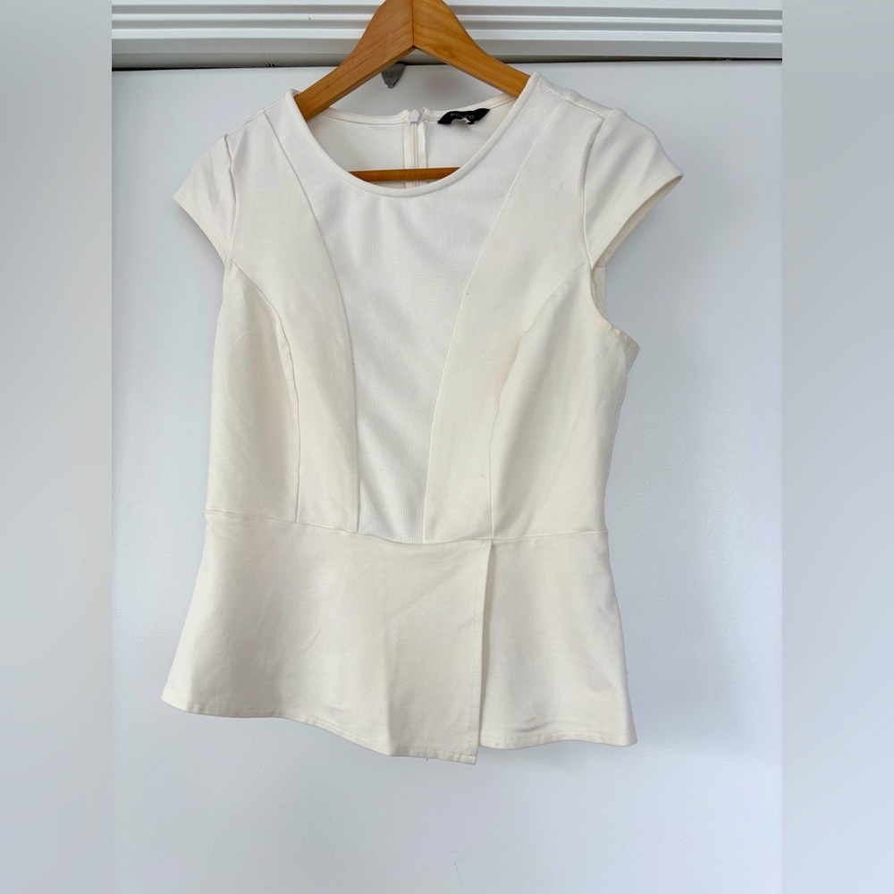 R&W Top with peplum detail